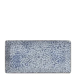 MIYA Company Aizome Mums Rectangle Plate Best
