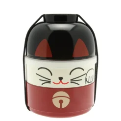 MIYA Company Bento Set Fortune Cat Red Outlet
