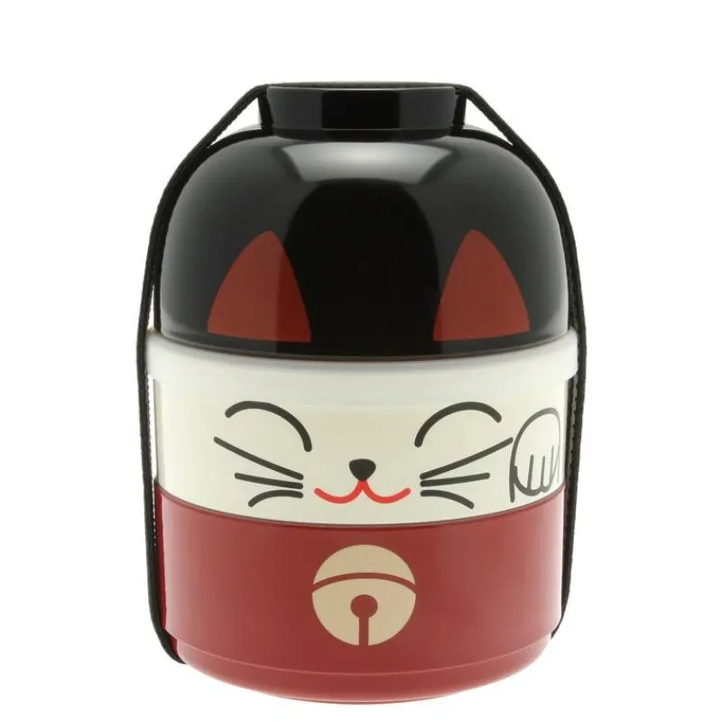 MIYA Company Bento Set Fortune Cat Red Outlet