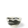 MIYA Company Black Brush Stroke Design Ceramic Everyday Bowls made in Japan available at Miya. Online