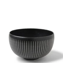 MIYA Company Black Cosmos Horsetails Bowl 6-1/4"