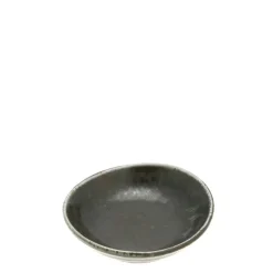 MIYA Company Black Cosmos Shell Sauce Dish 3-1/4" Clearance