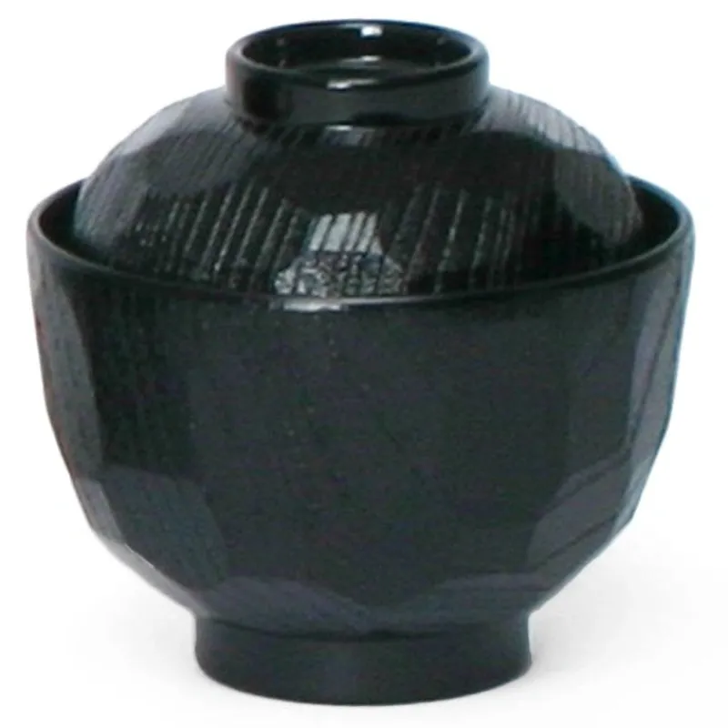 MIYA Company Black 8 Oz. Soup Bowl With Lid Discount