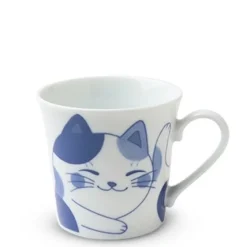 MIYA Company Blue & White Blue Cat Themed Tableware Made in Japan Available at Miya. Hot
