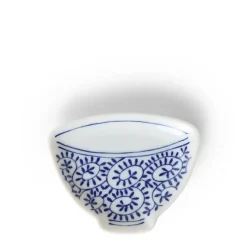 MIYA Company Blue & white mini plate teacup shape made in Japan available at Miya. Hot