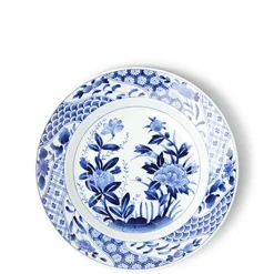 MIYA Company Blue & White Plate 9.25" New