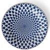 MIYA Company Blue & white rain design dinner large plate made in Japan available at Miya. New