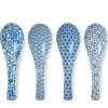 MIYA Company Blue & White Soup Spoon Set Clearance