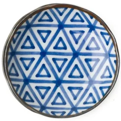 MIYA Company Blue and white ceramic sauce dish made in Japan available at Miya! Best