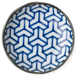 MIYA Company Blue and white ceramic sauce dish made in Japan available at Miya! Best