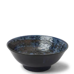 MIYA Company Blue Black Swirl 8.25" Ramen Noodle Bowl from Japan available at Miya Discount