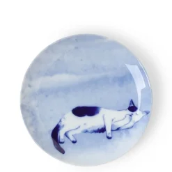 MIYA Company Blue Cat on Side Plate