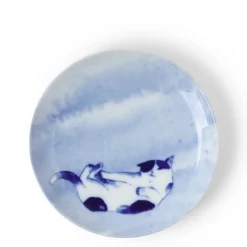 MIYA Company Blue Cat Playing Plate Online