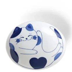 MIYA Company Blue Cats grace these fun tableware pieces made in Japan available at Miya. Outlet