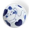 MIYA Company Blue Cats gracing fun tableware made in Japan available at Miya. Hot