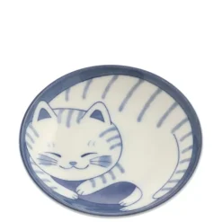 MIYA Company Blue Cats 3.75" Sauce Dish Hot