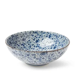 MIYA Company Blue Flowers 8.25" Bowl Online