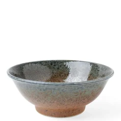 MIYA Company Blue Sand Crackle Bowl 8-1/2" Online