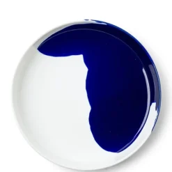 MIYA Company Blue Splash Design on a Ceramic Plate Made in Japan. Discount