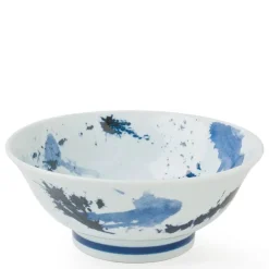 MIYA Company Blue Sumi 8.5" Noodle Bowl from Japan at Miya Clearance