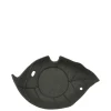 MIYA Company Cast Iron Black Leaf Coaster New