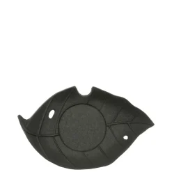 MIYA Company Cast Iron Black Leaf Coaster New