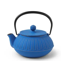 MIYA Company Cast Iron Teapot Gold Azure Chrysanthemum Hot