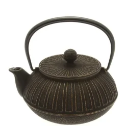MIYA Company Cast Iron Teapot Gold Black Chrysanthemum Sale