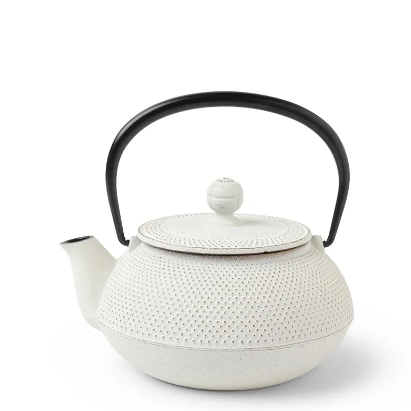 MIYA Company Cast Iron Teapot Gold Linen Hobnail 0.65L Outlet