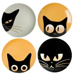 MIYA Company Cat Eyes Dessert Plate Set Sale