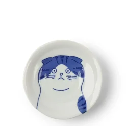 MIYA Company Cat Face Small Dish 4.75" Scott New