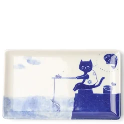 MIYA Company Cat Gone Fishing Plate Best