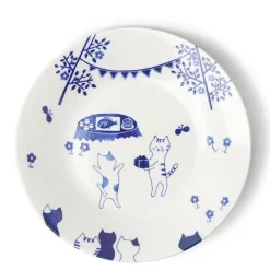 MIYA Company Cat Party 9-1/2" Plate New