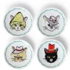 MIYA Company Cats in Hats Mini Plate Set by Jewel Japan available at Miya. Discount