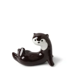 MIYA Company Chopstick Rest Otter Dark Brown New
