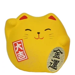 MIYA Company Feng Shui Cat 2.25" - Yellow Discount