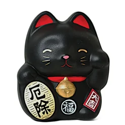 MIYA Company Feng Shui Fortune Cat Bank - Black Best