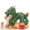 MIYA Company Figurine Dragon Green with Gold Fortune Discount
