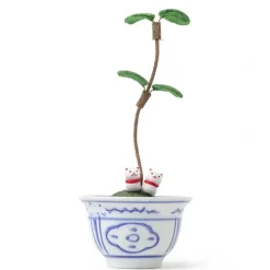 MIYA Company Figurine Potted Plant Fortune Cats Online