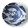 MIYA Company Flying Dragon Themed Bowls in Blue and White Mae in Japan available at Miya. Best