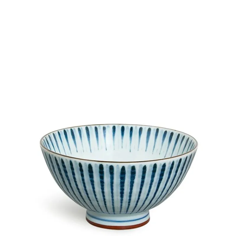 MIYA Company Hamon Blue Tokusa 4.5" Rice Bowl