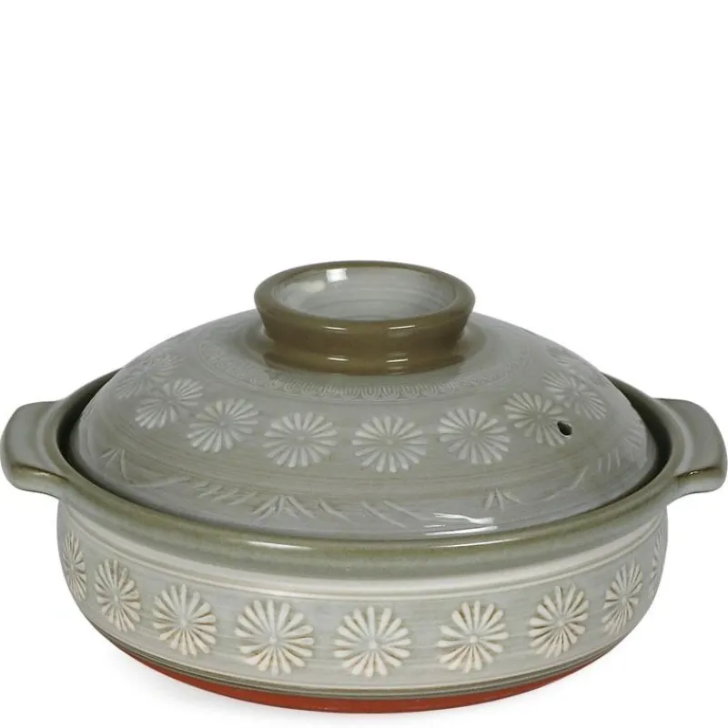 MIYA Company Hana-Mishima Donabe Casserole, 108 Oz. Outlet
