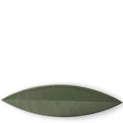 MIYA Company Hazara Leaf Plate Green 14.5" x 3.75" Discount