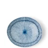 MIYA Company Hoso Tokusa Blue and White 5.25" x 4.5" Oval Bowl at Miya Best