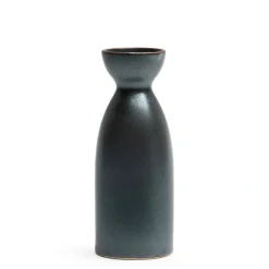 MIYA Company Iron Glaze Black Matte 4 oz. Sake Bottle at Miya