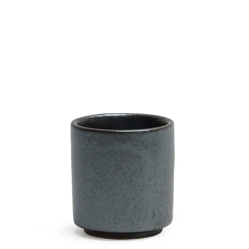 MIYA Company Iron Glaze Dark Gray Sake Cup at Miya New
