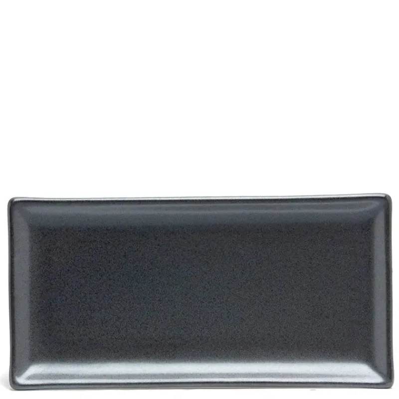 MIYA Company Iron Glaze 8.75" x 5" Rectangle Plate at Miya Sale