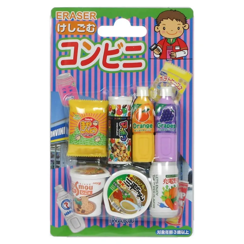 MIYA Company Iwako Convenience Store Eraser Pack Outlet