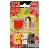 MIYA Company Iwako Kokeshi Fortune Cat Eraser Pack Best