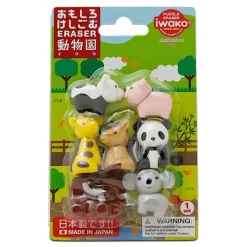 MIYA Company Iwako Zoo Animals Eraser Pack New